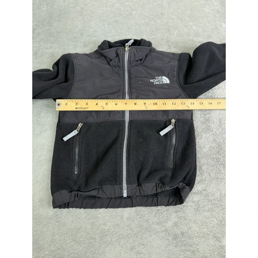 The North Face Denali Full Zip Fleece Jacket Boys Size XXS Black